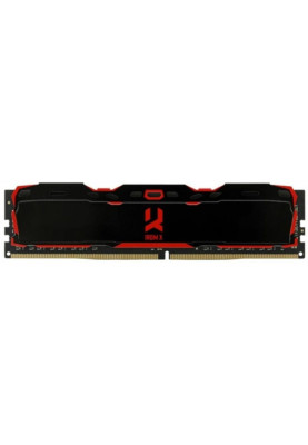 Пам'ять 16Gb DDR4, 2666 MHz, Goodram IRDM X, Black, 16-18-18-36, 1.2V, з радіатором (IR-X2666D464L16/16G)