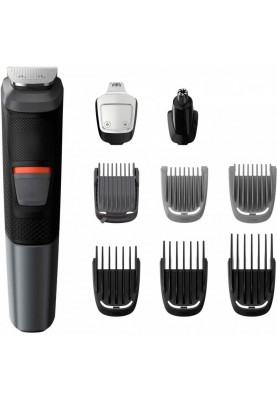 Машинка для стрижки Philips MG5720/15 Black, грумінг-набір 9в1, для волосся/бороди/вух/носа, 9 насадок, 7 установок довжини, акумулятор