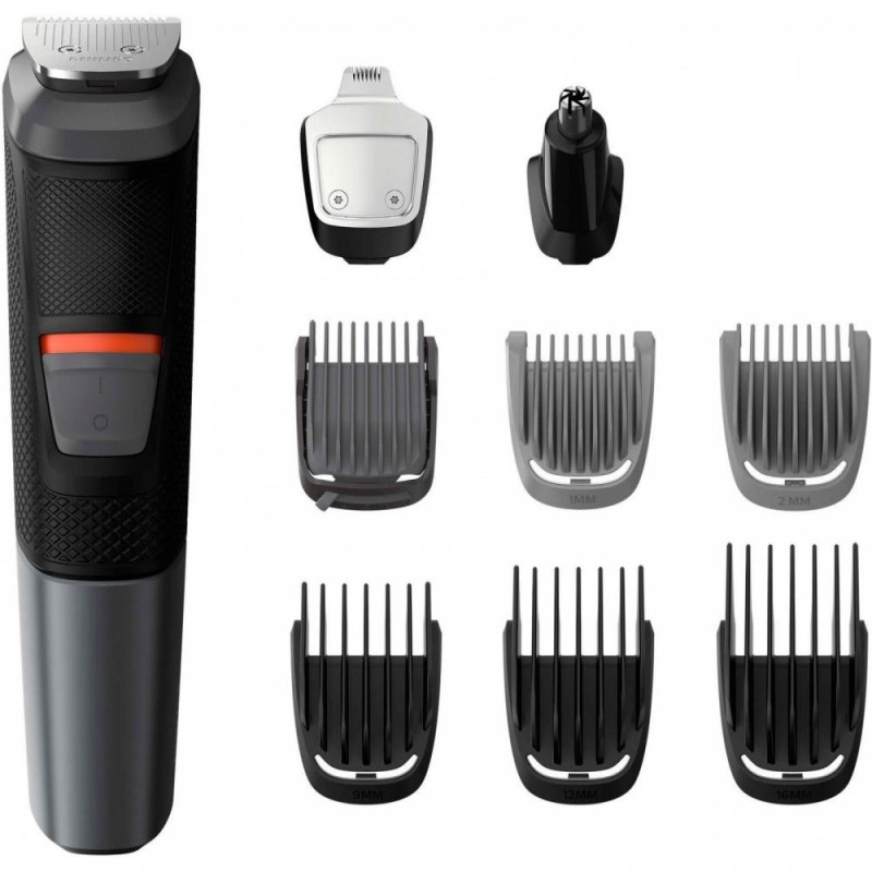 Машинка для стрижки Philips MG5720/15 Black, грумінг-набір 9в1, для волосся/бороди/вух/носа, 9 насадок, 7 установок довжини, акумулятор