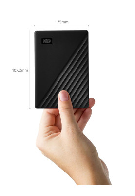 Зовнішній жорсткий диск 2Tb Western Digital My Passport, Black, 2.5", USB 3.2 (WDBYVG0020BBK-WESN)
