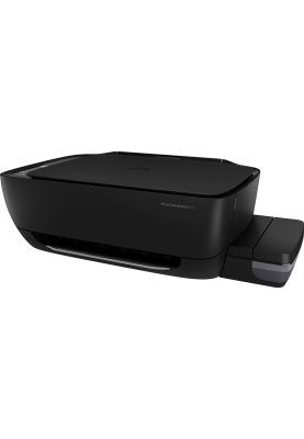 БФП струменевий кольоровий A4 HP Ink Tank Wireless 415, Black, WiFi, 1200x4800 dpi, до 5/8 стор/хв, 7-сегментний LCD, USB, вбудоване СБПЧ, чорнило HP GT51/GT52 (Z4B53A)