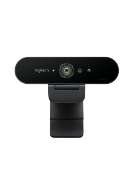 Веб-камера Logitech Brio Ultra HD Pro, Black, 4096x2160/30 fps, автофокусування, два мікрофони з шумозаглушенням, RightLight 3, USB 3.0, 2.2 м, футляр для перенесення (960-001106)