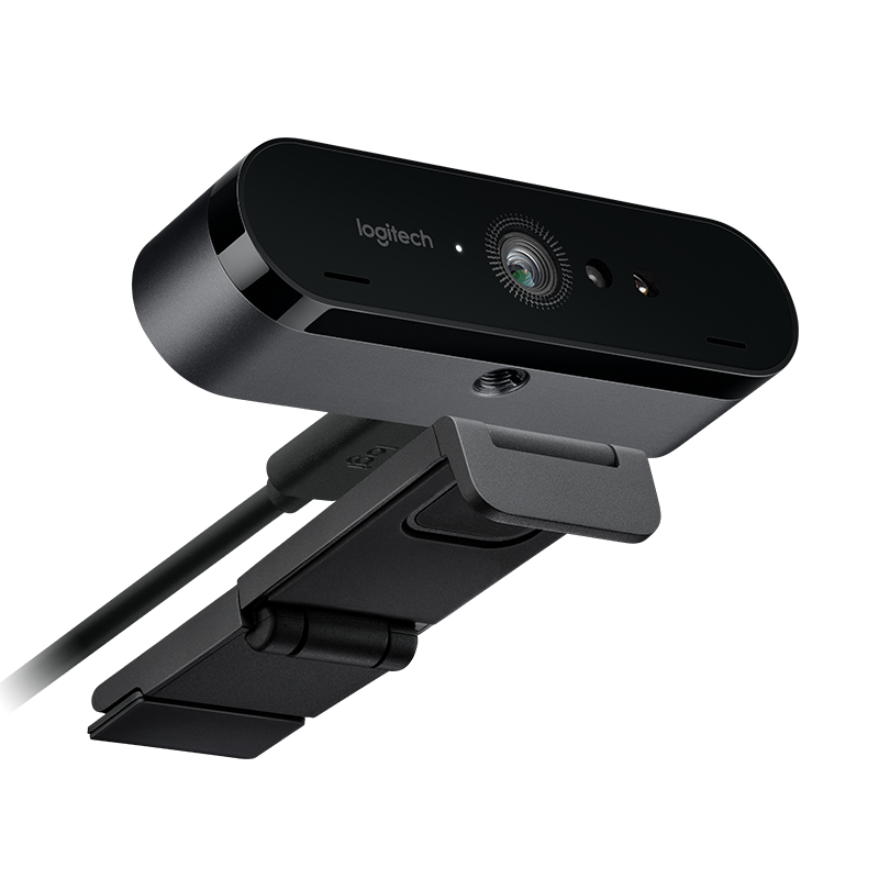 Веб-камера Logitech Brio Ultra HD Pro, Black, 4096x2160/30 fps, автофокусування, два мікрофони з шумозаглушенням, RightLight 3, USB 3.0, 2.2 м, футляр для перенесення (960-001106)