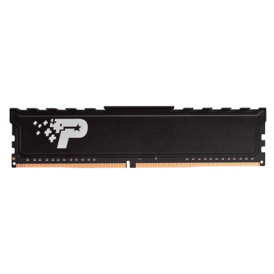 Пам'ять 8Gb DDR4, 2666 MHz, Patriot Signature Line Premium, Black, 19-19-19-43, 1.2V, з радіатором (PSP48G266681H1)
