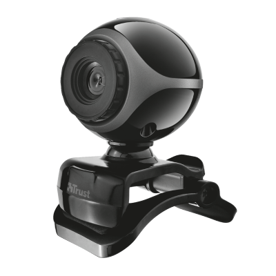 Web камера Trust Exis, Black, 0.3 Mp, 640x480, USB 2.0, вбудований мікрофон (17003)