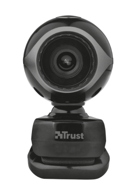 Web камера Trust Exis, Black, 0.3 Mp, 640x480, USB 2.0, вбудований мікрофон (17003)