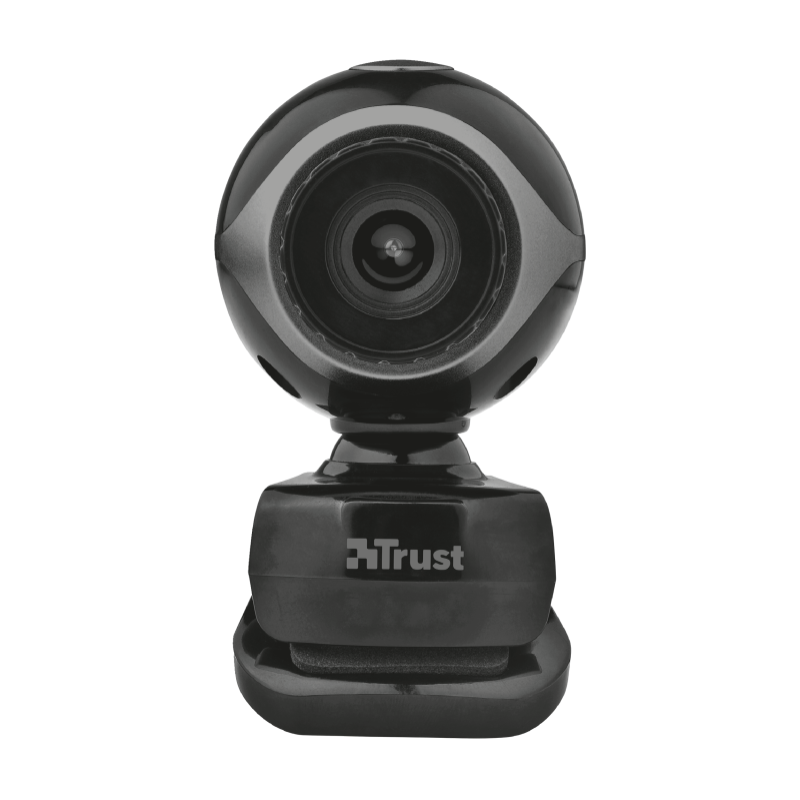 Web камера Trust Exis, Black, 0.3 Mp, 640x480, USB 2.0, вбудований мікрофон (17003)