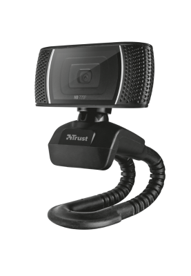 Веб-камера Trust Trino HD Video, Black, 1.3 Mp, 1280x720/30 fps, USB 2.0, вбудований мікрофон (18679)