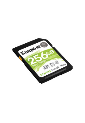 Карта пам'яті SDXC, 256Gb, Class10 UHS-I U3, Kingston Canvas Select Plus, R100 / W85 MB/s (SDS2/256GB)