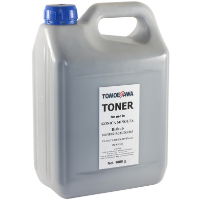 Тонер Konica Minolta TN-116, Black, Bizhub 164/165/184/185, банка, 1 кг, Tomoegawa (TG-K185-1)