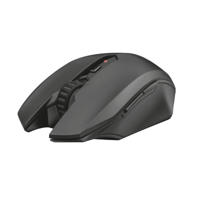Миша бездротова Trust GXT 115 Macci, Black, оптична, 800/1200/1600/2000/2400 dpi, 6 кнопок, гніздо для зберігання мікроприймача USB, 1xAA (22417)