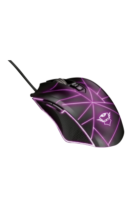 Миша Trust GXT 160 Ture RGB Gaming, Black, USB, оптична, 4000 dpi, 7 програмованих кнопок, 1,7 м, підсвічування (22332)