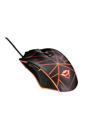 Миша Trust GXT 160 Ture RGB Gaming, Black, USB, оптична, 4000 dpi, 7 програмованих кнопок, 1,7 м, підсвічування (22332)