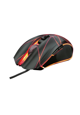Миша Trust GXT 160 Ture RGB Gaming, Black, USB, оптична, 4000 dpi, 7 програмованих кнопок, 1,7 м, підсвічування (22332)