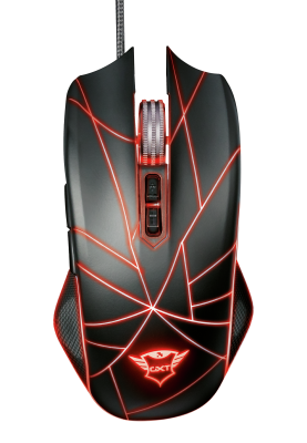 Миша Trust GXT 160 Ture RGB Gaming, Black, USB, оптична, 4000 dpi, 7 програмованих кнопок, 1,7 м, підсвічування (22332)