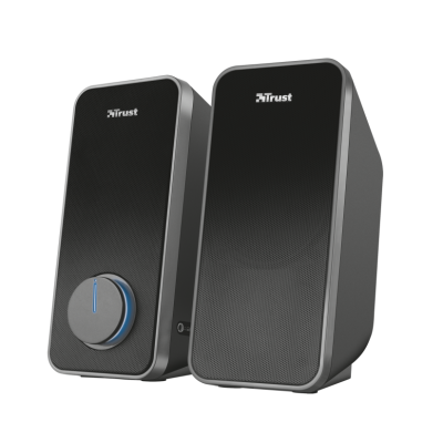 Колонки 2.0 Trust Arys, Black, 14 Вт, працює від USB, роз'єм для навушників, лінійне підключення, регулятор гучності з підсвічуванням (20179)