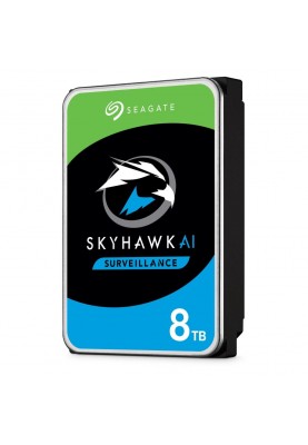 Жорсткий диск 3.5" 8Tb Seagate SkyHawk, SATA3, 256Mb, 7200 rpm (ST8000VX004)
