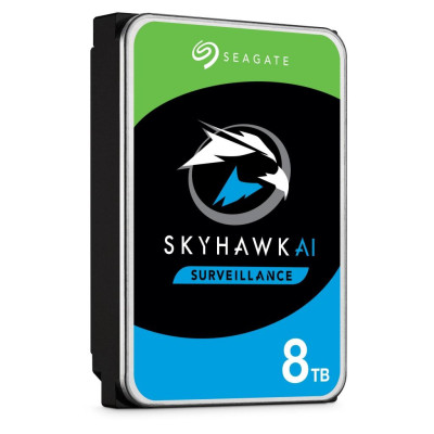 Жорсткий диск 3.5` 8Tb Seagate SkyHawk, SATA3, 256Mb, 7200 rpm (ST8000VX004)