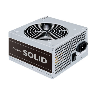 Блок живлення Chieftec 500W GPP-500S, 120mm, 20+4pin, 1x4+4pin, SATA х 5, Molex 3x4pin, 1x6+2pin, кабелі немодульні (GPP-500S)