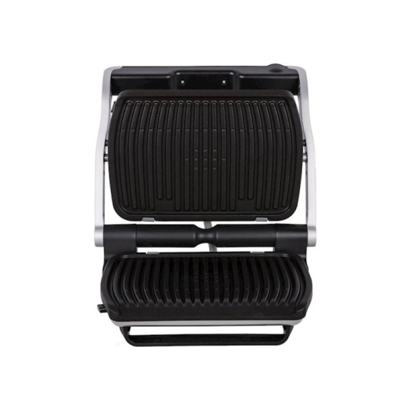 Електрогриль Tefal OptiGrill+ Initial, Silver, 2000W, закритий (двосторонній), 5 рівнів прожарювання, 6 автоматичних програм, антипригарне покриття, індикатор роботи (GC712D34)