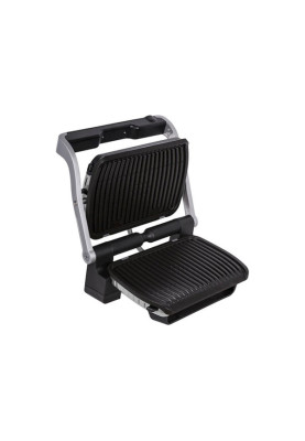Електрогриль Tefal OptiGrill+ Initial, Silver, 2000W, закритий (двосторонній), 5 рівнів прожарювання, 6 автоматичних програм, антипригарне покриття, індикатор роботи (GC712D34)