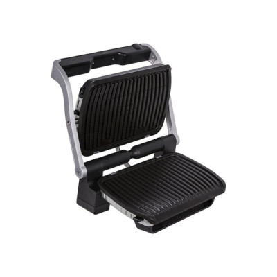 Електрогриль Tefal OptiGrill+ Initial, Silver, 2000W, закритий (двосторонній), 5 рівнів прожарювання, 6 автоматичних програм, антипригарне покриття, індикатор роботи (GC712D34)