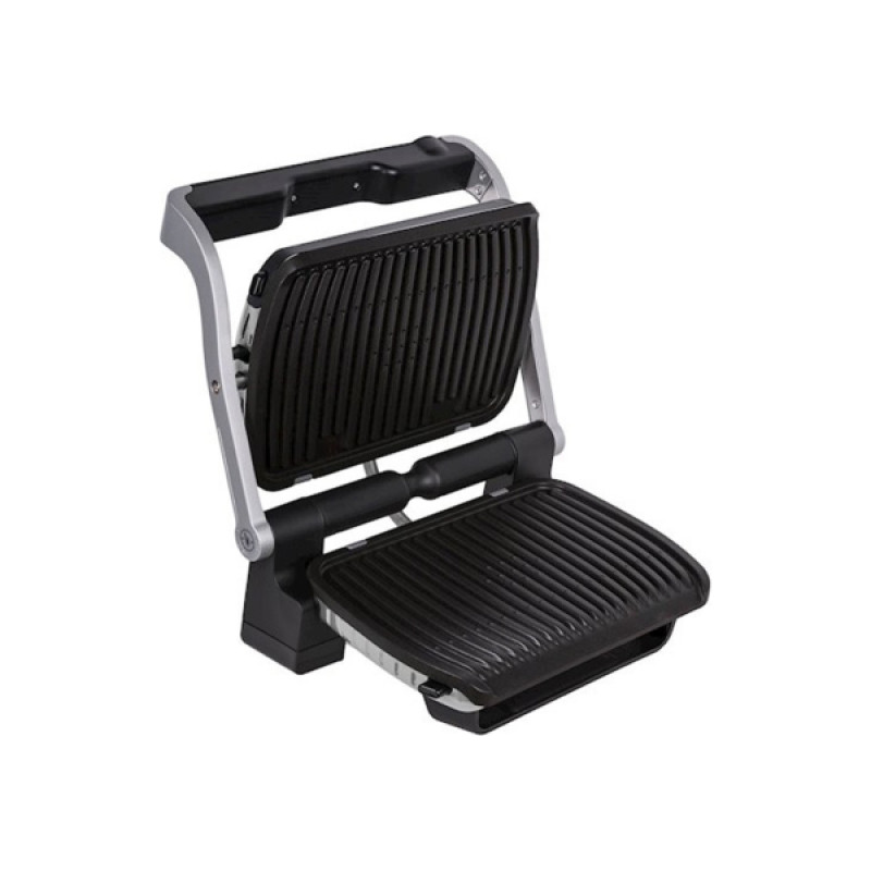 Електрогриль Tefal OptiGrill+ Initial, Silver, 2000W, закритий (двосторонній), 5 рівнів прожарювання, 6 автоматичних програм, антипригарне покриття, індикатор роботи (GC712D34)