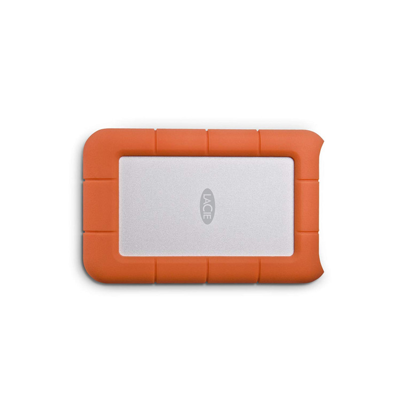 Зовнішній жорсткий диск 2Tb LaCie Rugged Mini, Orange/Silver, 2.5", USB 3.0 (LAC9000298)
