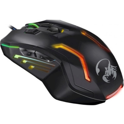 Миша Genius Scorpion Spear Pro, Black, USB, оптична, 3200 dpi, 7 кнопок, RGB підсвічування, 1.8 м (31040003400)