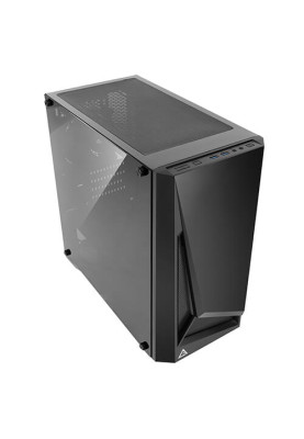 Корпус Antec DP301M, Black, Mini Tower, без БЖ, для Micro ATX/Mini ITX, бічна панель із загартованого скла, 1x120 мм Fan (0-761345-80020-4)