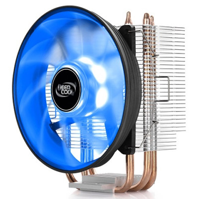 Кулер для процесора Deepcool GAMMAXX 300B, алюміній/мідь, 1x120 мм Blue LED, для Intel 115x/1200/1366, AMD AMx/FMx