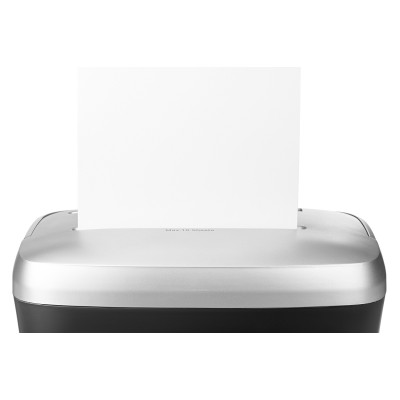 Знищувач паперу 2E S-1012CD, Black/Silver, знищення кредитних карток/дисків, тип різання-перехресний, 21 л, рівень безпеки-4, подрібнення-4х35 мм, реверс, 72 дБ (2E-S-1012CD)