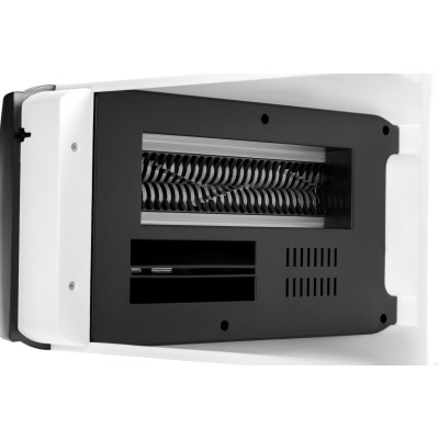 Знищувач паперу 2E S-1015CD, White/Black, знищення кредитних карток/дисків, тип різання-перехресний, 15 л, рівень безпеки-4, подрібнення-4х35 мм, реверс, 65 дБ (2E-S-1015CD)