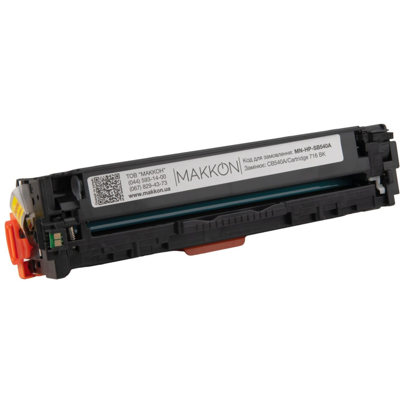 Картридж HP 125A (CB540A), Black, CP1210/CP1215/CP1510/CP1515/CP1518, CM1312/CM1320, 2200 стор, Makkon (MN-HP-SB540A)