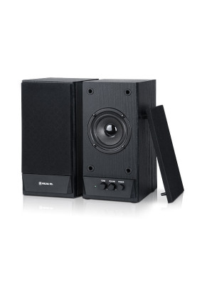 Колонки 2.0 REAL-EL S-219 Black, 2 x 5 Вт, МДФ, живлення від мережі 220V, керування спереду (S-219)