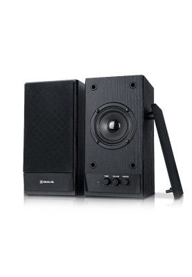 Колонки 2.0 REAL-EL S-219 Black, 2 x 5 Вт, МДФ, живлення від мережі 220V, керування спереду (S-219)