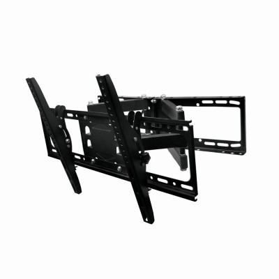 Настінне кріплення LCD/Plasma TV 32-80" Gembird WM-80RT-01 чорне, навантаження: до 50 кг, нахил: до +/-15 град, поворот: 90 град, відступ від стіни 125-470мм, VESA 600x400 мм (WM-80RT-01)