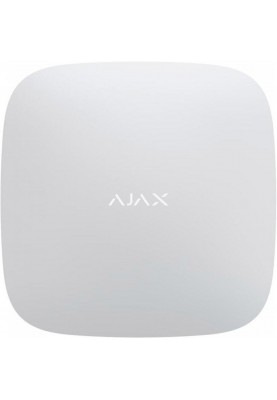 Централь Ajax Hub 2, White, GSM 2G/Ethernet, з підтримкою датчиків з фотофіксацією, до 100 пристроїв, до 50 користувачів, віддалена настройка, 163х163х36 мм, 362 г