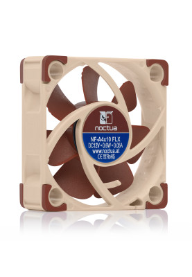 Вентилятор 40 mm Noctua NF-A4x10 FLX 40x40x10mm, SSO2 3700-4500 об/хв, 12.9-17.9 дБ (NF-A4x10 FLX)