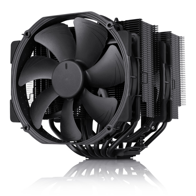 Кулер для процесора Noctua NH-D15 chromax.black, алюміній/мідь, 2x140 мм, для Intel 115x/1200/1366/2011/2066, AMD AMx/FMx, до 180 Вт