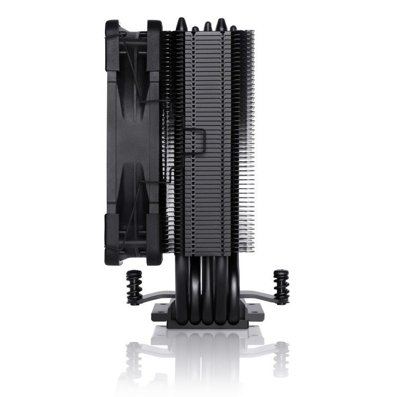 Кулер для процесора Noctua NH-U12S chromax.black, алюміній/мідь, 1x120 мм, для Intel LGA1851, 1700, 1200, 1150, 1151, 1155, 1156, AMD AMx/FMx, до 130 Вт