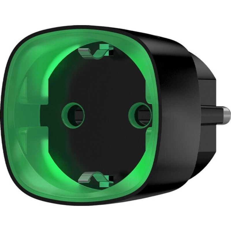Розумна розетка з лічильником енергоспоживання Ajax Socket, Black, 802.11b/g/n, одинарна, 230V, IP20, 11/15A