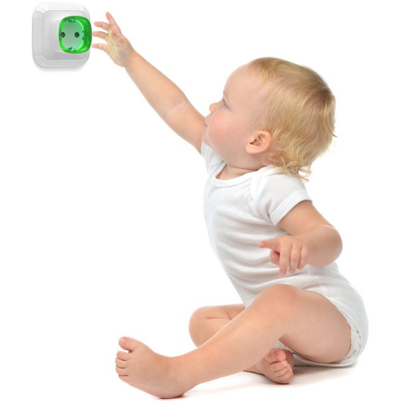 Розумна розетка з лічильником енергоспоживання Ajax Socket, White, 802.11b/g/n, одинарна, 230V, IP20, 11/15A (000012320)