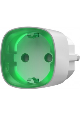 Розумна розетка з лічильником енергоспоживання Ajax Socket, White, 802.11b/g/n, одинарна, 230V, IP20, 11/15A (000012320)
