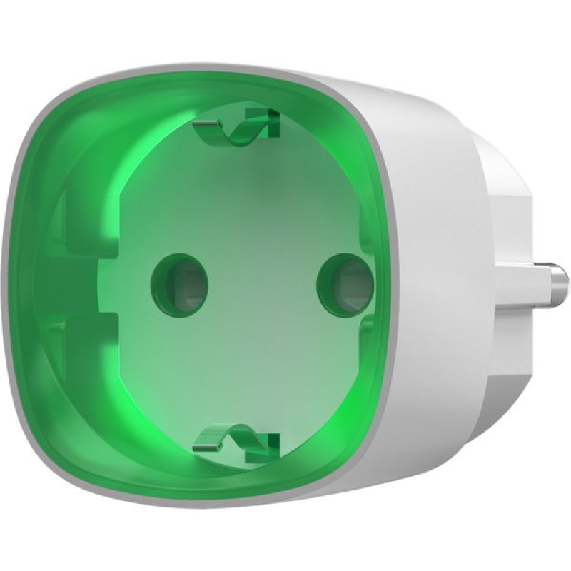 Розумна розетка з лічильником енергоспоживання Ajax Socket, White, 802.11b/g/n, одинарна, 230V, IP20, 11/15A (000012320)