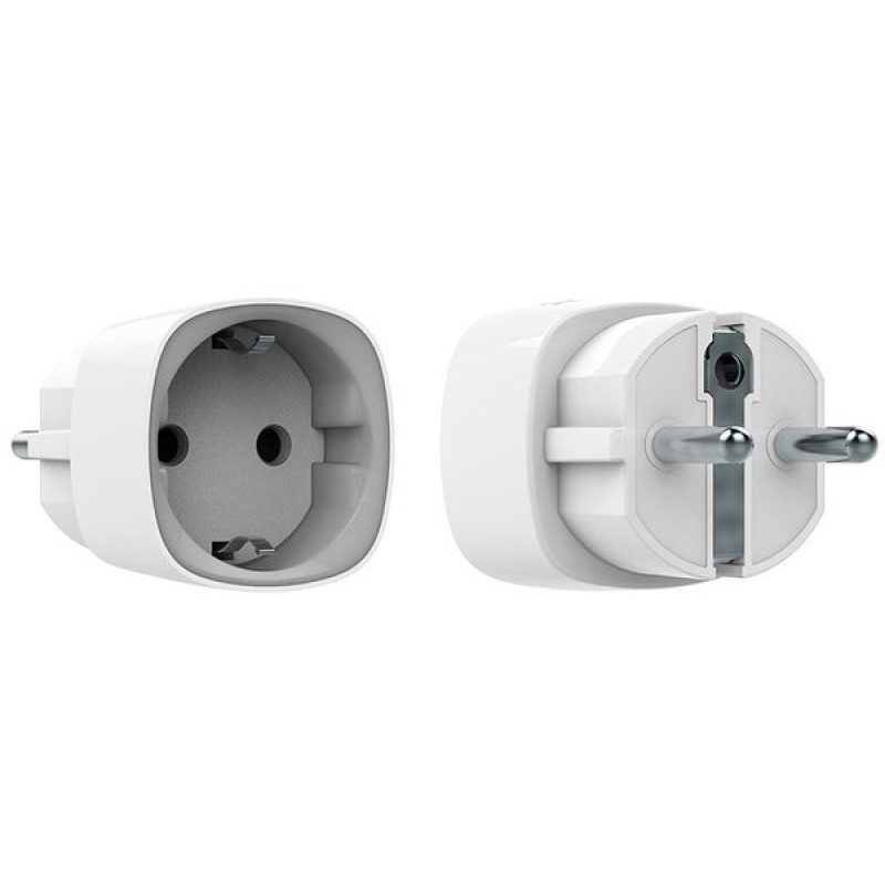 Розумна розетка з лічильником енергоспоживання Ajax Socket, White, 802.11b/g/n, одинарна, 230V, IP20, 11/15A (000012320)