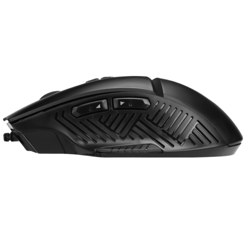 Миша Marvo M355 + ігрова поверхня G1, Black, USB, оптична, 800 - 7200 dpi, LED підсвічування (7 кольорів), 9 програмованих кнопок, 1.5 м, килимок 287 х 244 х 3 мм