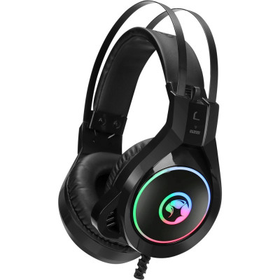 Навушники Marvo HG8901 Black, Multi-LED, мікрофон, Mini jack 3.5m, накладні, кабель 2.1 м (HG8901)