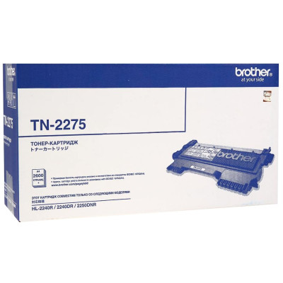 Картридж Brother TN2275, Black, DCP-7065/7070, HL-2230/2240/2250/2270, MFC-7360/7860, 2600 стор