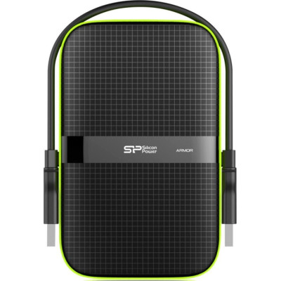 Зовнішній жорсткий диск 1Tb Silicon Power Armor A60, Black, 2.5", USB 3.0 (SP010TBPHDA60S3K)